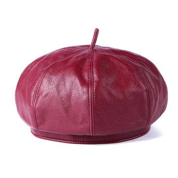 Casquette de dame de béret de couleur unie d'unité centrale