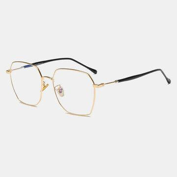 Grandes lunettes carrées en métal unisexe