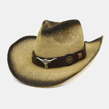 Outdoor Sunscreen Sunscreen Sun Hat Beach Hat Western Spray Cowboy Straw Hat