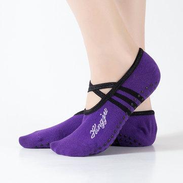 Round Head Backless Yoga Chaussettes Chaussettes antidérapantes