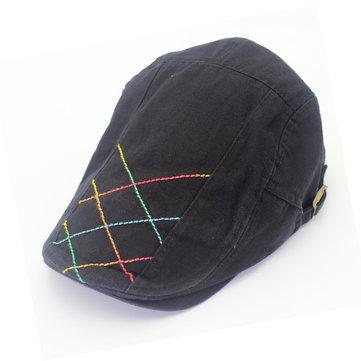 Retro Canvas Beret Cap for Men