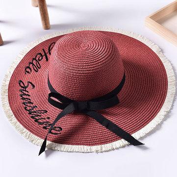 Chapeau de paille pliable et respirant