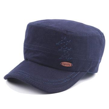 Coton brodé chapeau plat de cadet d'armée de chapeau de chapeau de baseball de visière extérieure