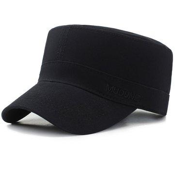 Casquette plate de couleur unie en coton simple vogue