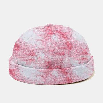 Tie-dye Contrast Color Pattern Bonnet décontracté Skull Cap