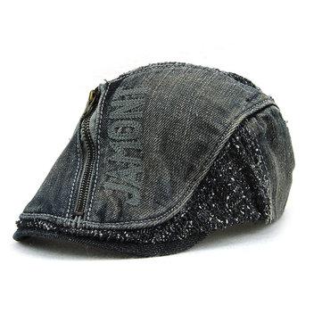 Chapeau à visière en denim de coton