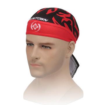 Chapeau Sweat à Imprimé Numérique Foulard Respirant Style Pirate pour Vélo Sport