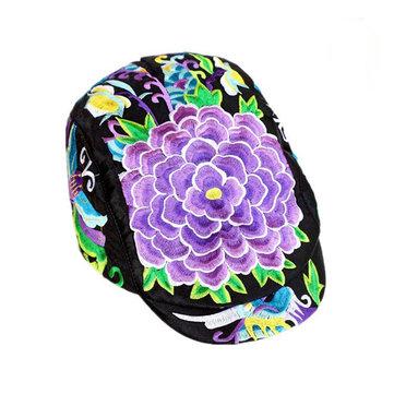 Chapeau de béret de broderie de style ethnique