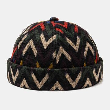 Casquettes sans crâne sans motif en tissu ondulé à motif ondulé Soft
