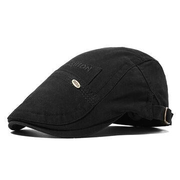 Casquette Vintage Newsboy en Coton