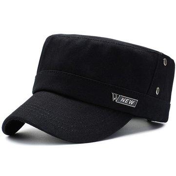 Casquette plate sauvage en coton uni Vogue