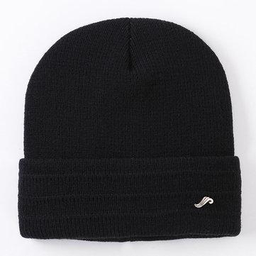 Bonnet en tricot à rayures solides