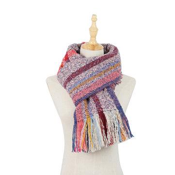 Echarpe Casual à treillis brossé coloré