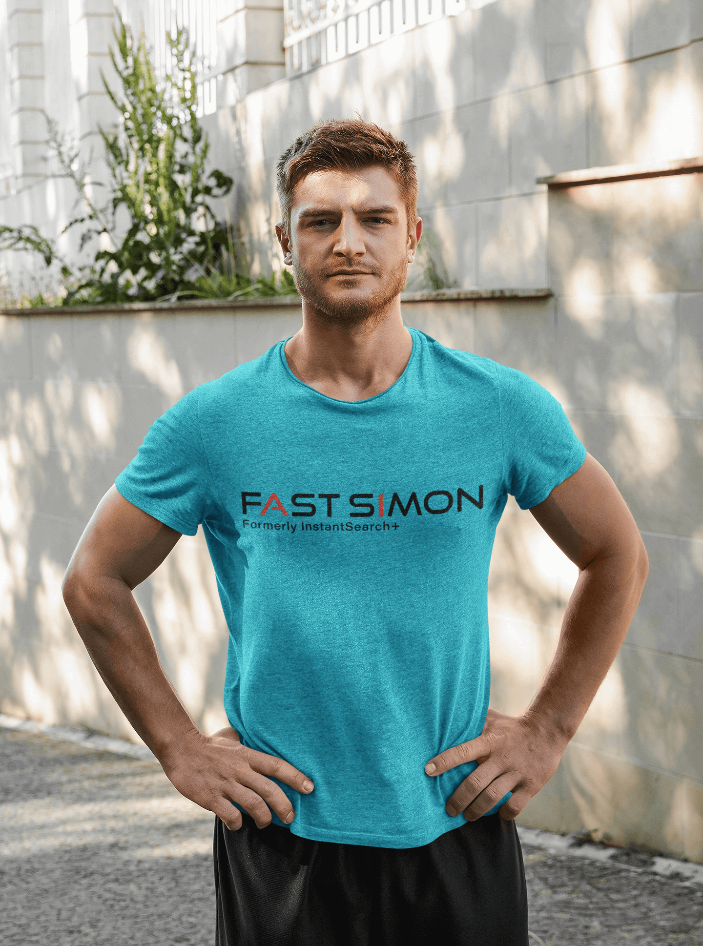 Mens short sleeve T-shirt with logo