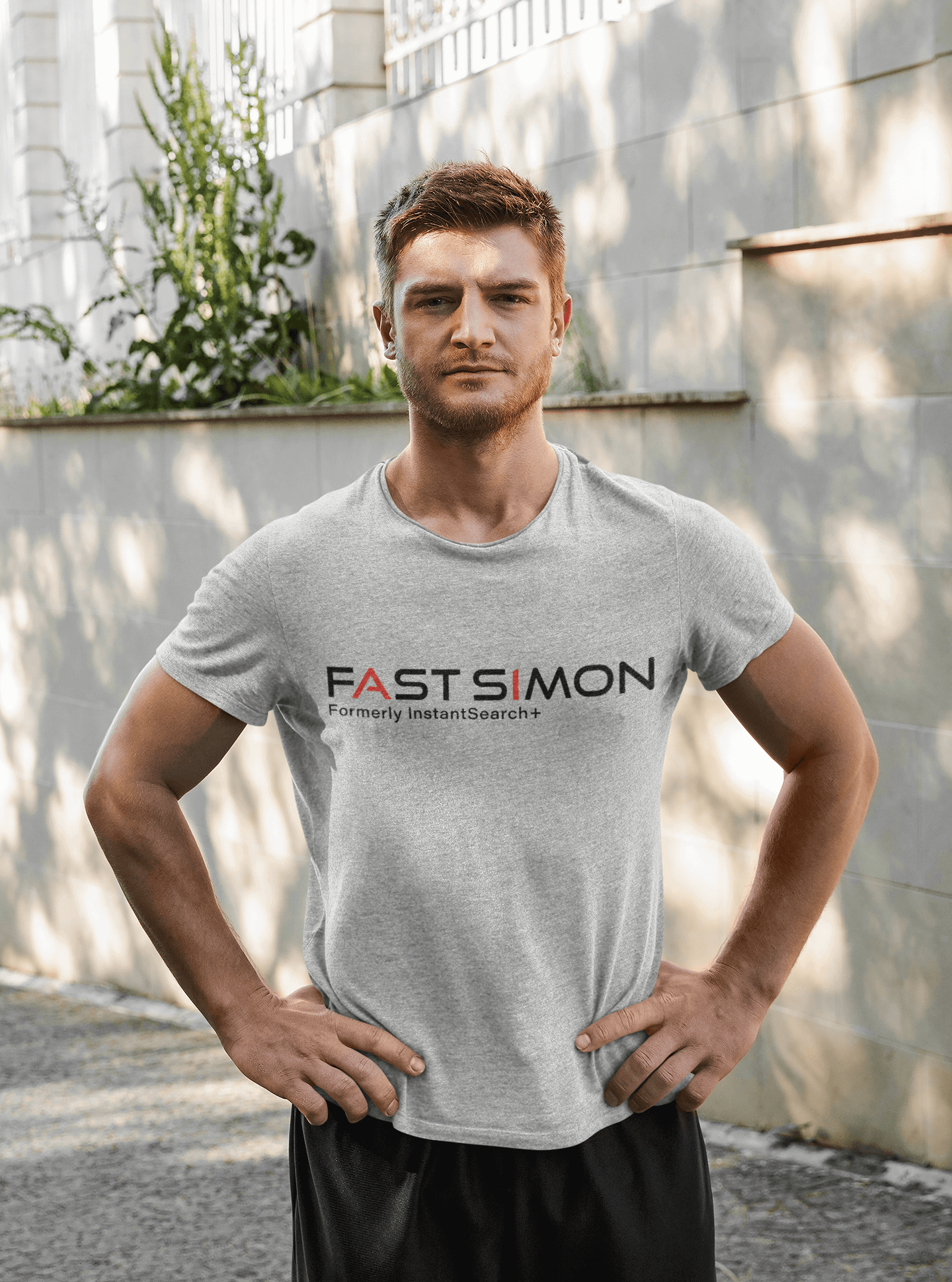 Mens short sleeve T-shirt with logo