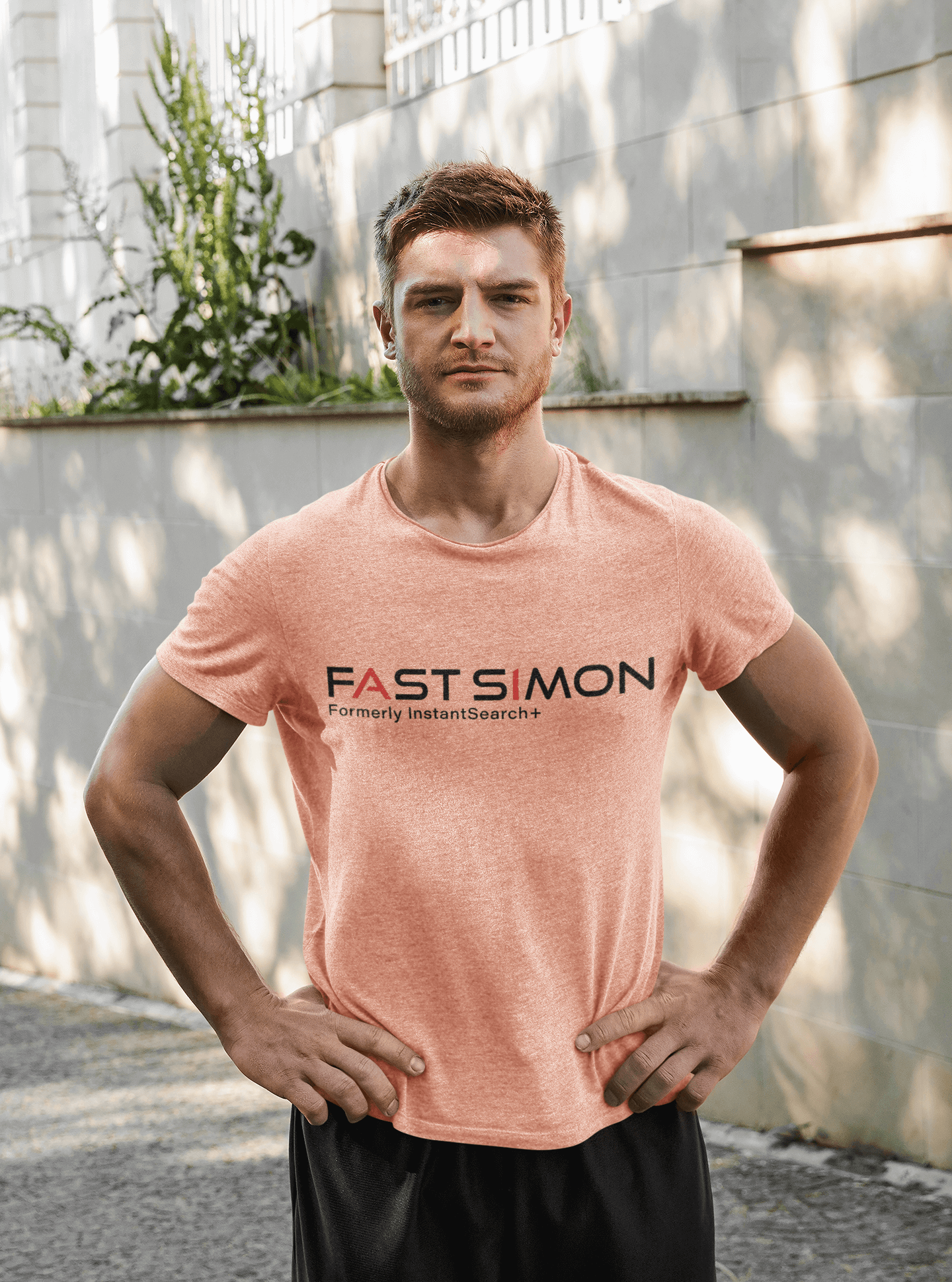 Mens short sleeve T-shirt with logo