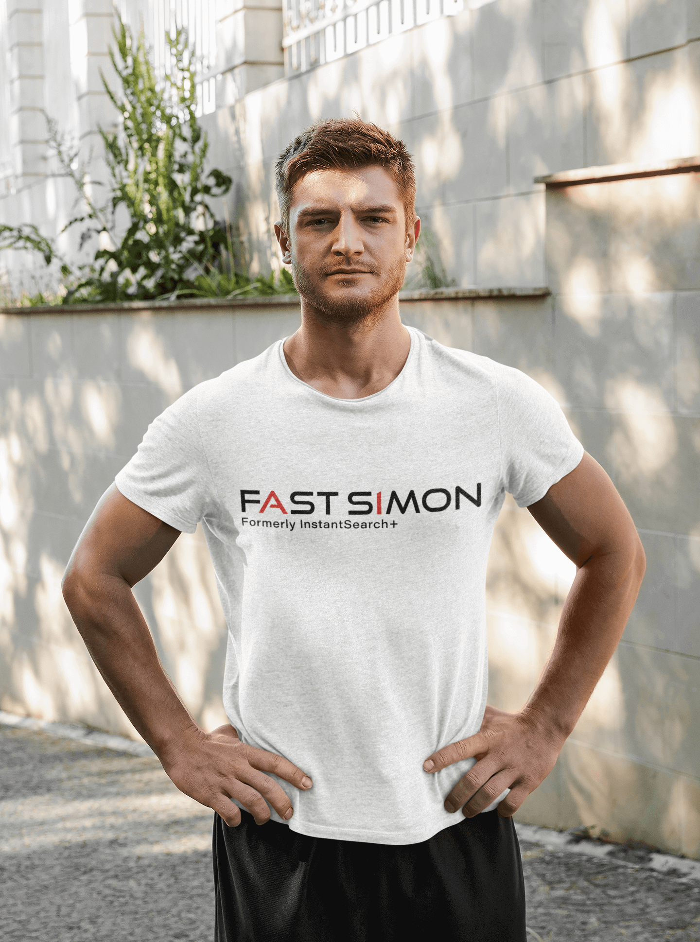 Mens short sleeve T-shirt with logo