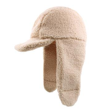 Chapeau de trappeur de cheveux d'agneau chaud