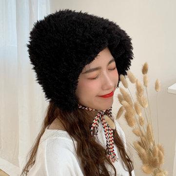 Velvet warm fisherman hat