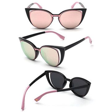 Rétro Lunettes de Soleil Elégantes à Yeux du Chat Filtre UV400 Lunettes Décontractées