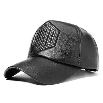 Casquette de baseball en cuir artificiel broderie