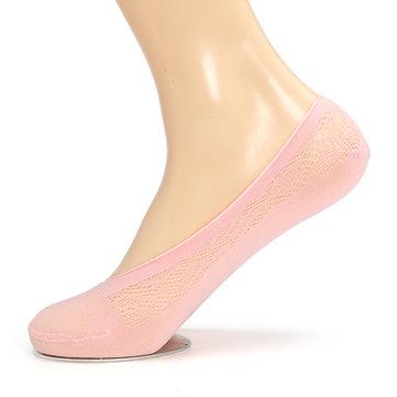 Chaussettes de bateau respirant mince de bateau d'été de lacet de chaussettes antidérapantes courtes invisibles de cheville