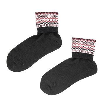 Ethnic patchwork medium tube socks
