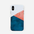 Étui de téléphone pour PC mignon assorti de couleurs de marbre