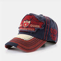 Eagle Casquette de baseball à motif de lettre brodée Casquette en détresse lavée par broderie