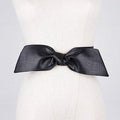 Jupe Décoration Bow Ceinture en PU