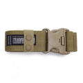 Ceinture tissée à boucle en plastique