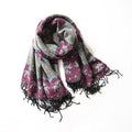 Foulard ethnique en jacquard de polyester
