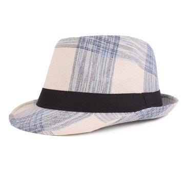 Casquette Jazz à écraser en coton à carreaux