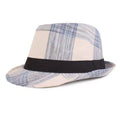 Casquette Jazz à écraser en coton à carreaux