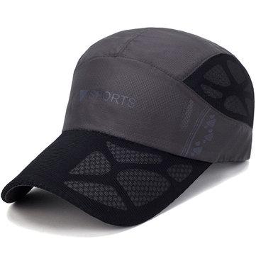 Casquette de baseball à séchage rapide pour l'été, casquette visière respirante
