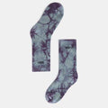 Tide Brand Abstract tie Dye Embroidery High Tube Bas Chaussettes
