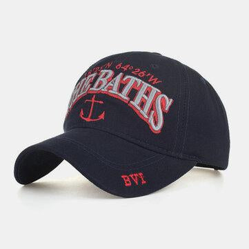 Chapeau de soleil casquette de baseball broderie lettre ancre