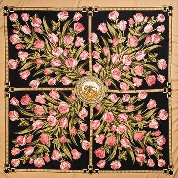 Foulard carré imprimé chaud