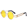 Lunettes de soleil rondes vintage HD Lunettes de soleil punk légères