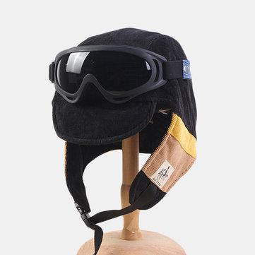 Lunettes de soleil Bonnet de ski Cache-oreilles chauds Pilot Hat Trapper Hat
