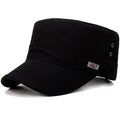 Casquette plate mince en coton uni Vogue