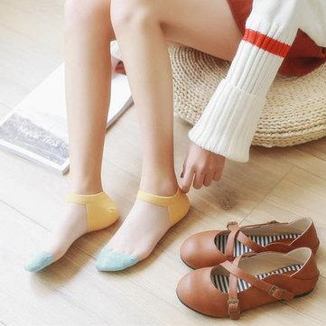 Summer Woman Transparent Sole Socks