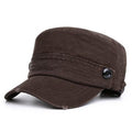 Chapeau plat de couleur unie coton vogue