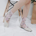 Petites chaussettes à fleurs