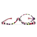 Lunette loupe cosmétique à maquillage avec verre de rotation
