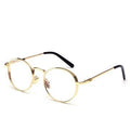 Lunettes à lentille claire pour ordinateur rétro en métal léger