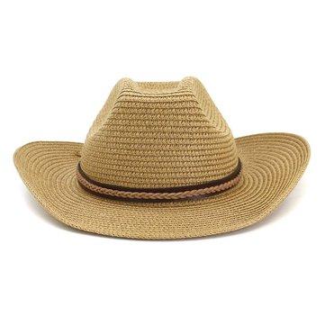 Casquette jazz unisexe avec paille rétro et crème solaire