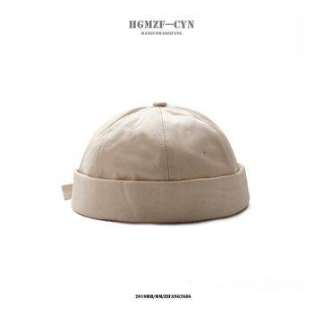 Mode Chapeau Simple Crâne Casquette Brimless Chapeaux Rétro À Poignets