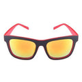 UV400 Lunettes de soleil cadre vert rouge