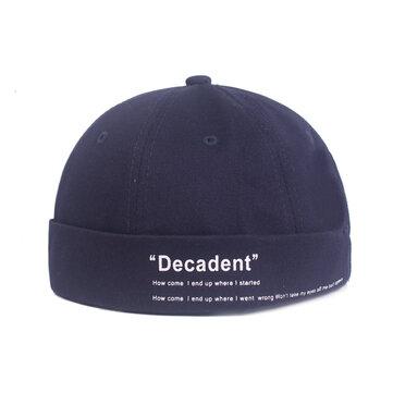 Chapeaux de couleur unie à revers unisexe